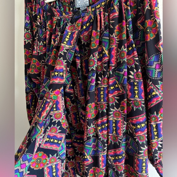 Sorrel vintage blouse with geometric colorful print size 22 - Picture 5 of 11